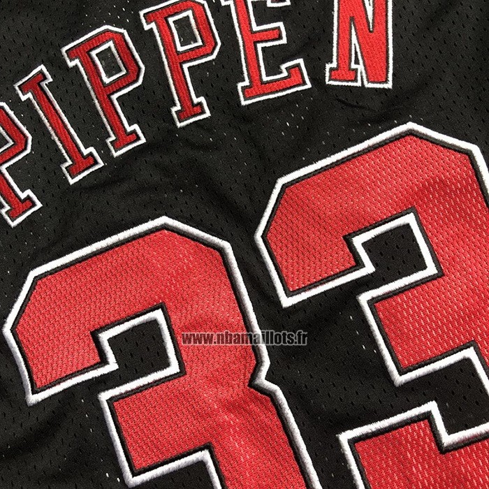 Maillot Chicago Bulls Scottie Pippen NO 33 Mitchell & Ness 1997-98 Noir